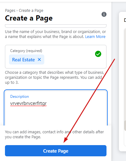 How to crate Facebook page