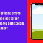 how to change home screen and lock screen wallpaper