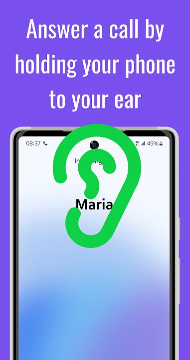 Best Android Apps - hold your phone to your ear to answer the calls