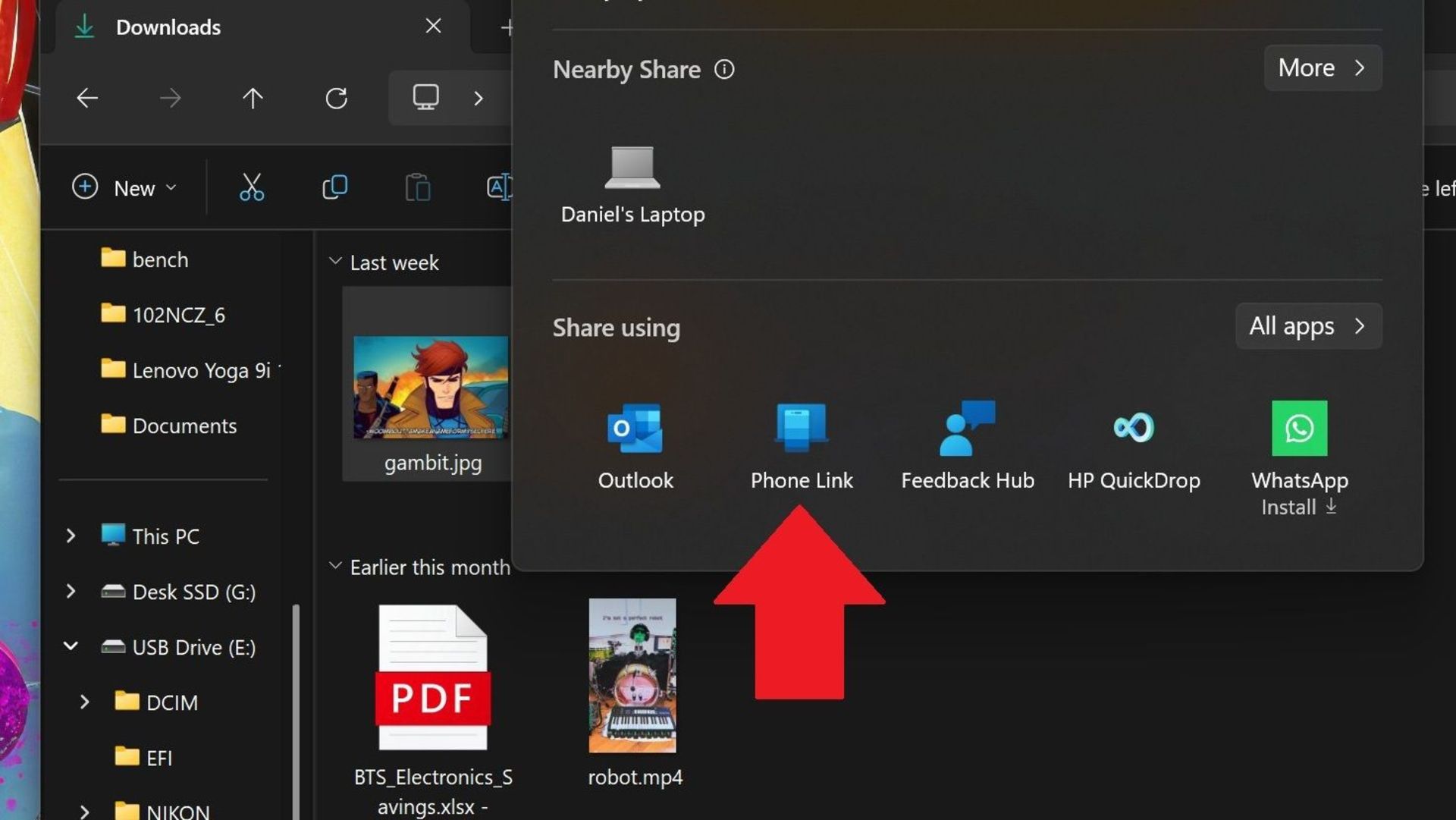 File sharing from Windows to Android