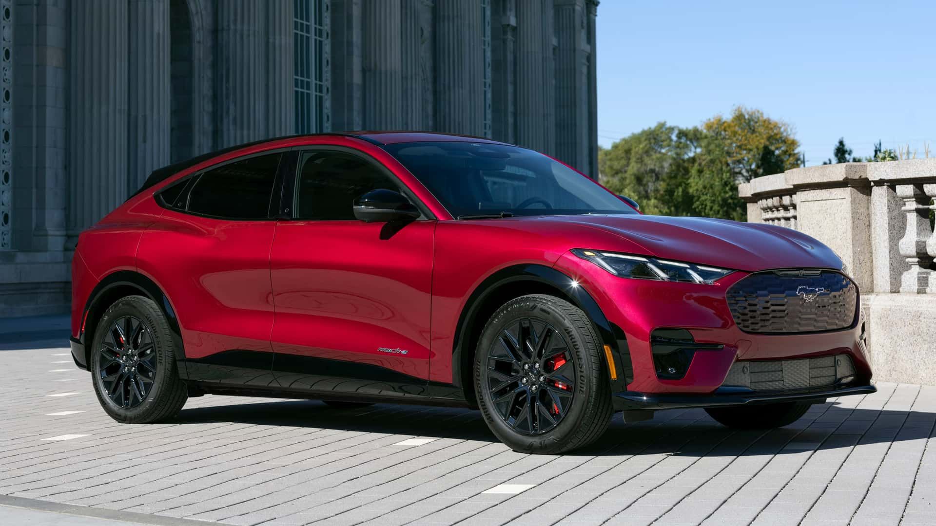 Front view of Ford Mustang Mach-E model 2025