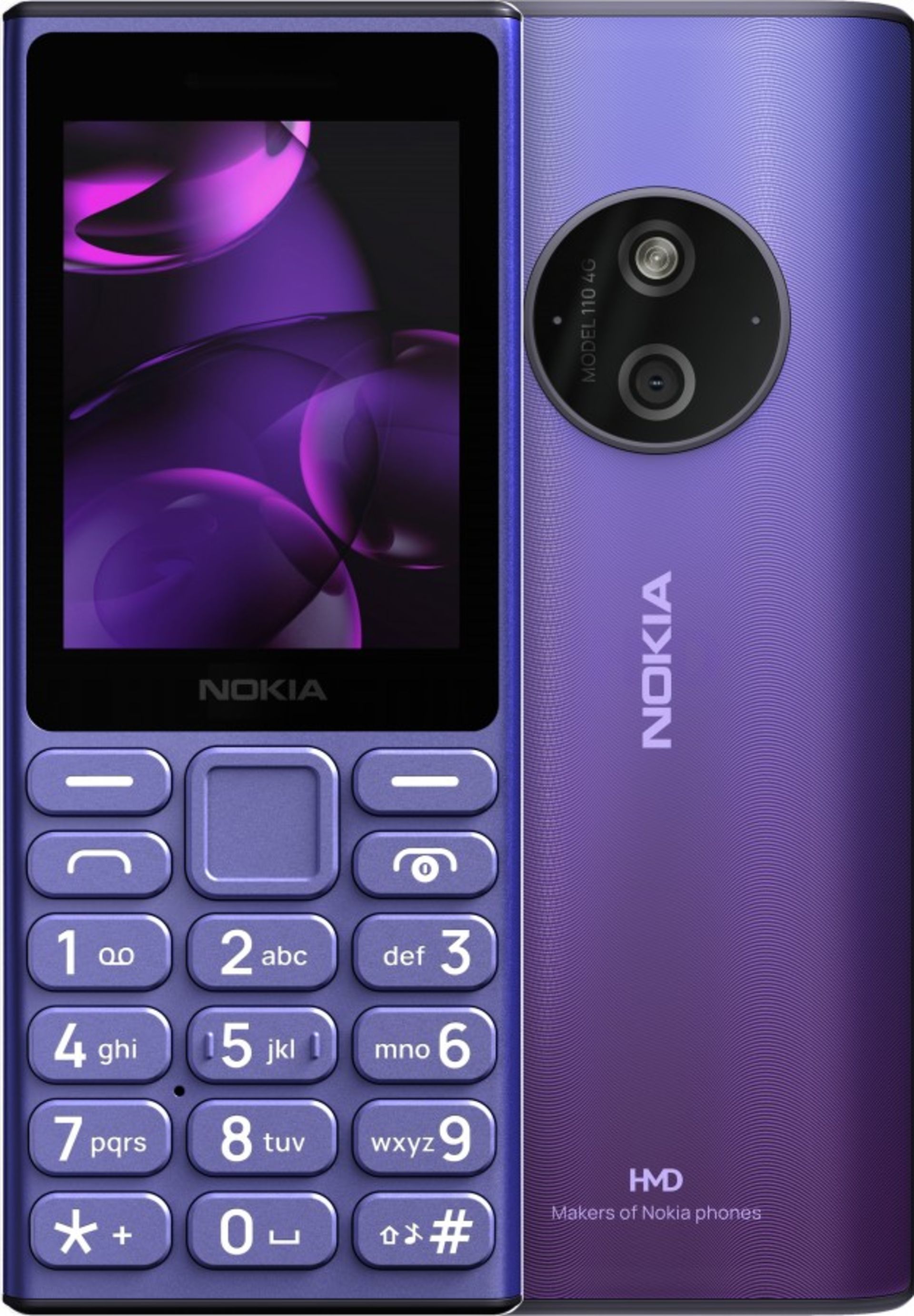 Nokia 110 4G 2024 blue phone