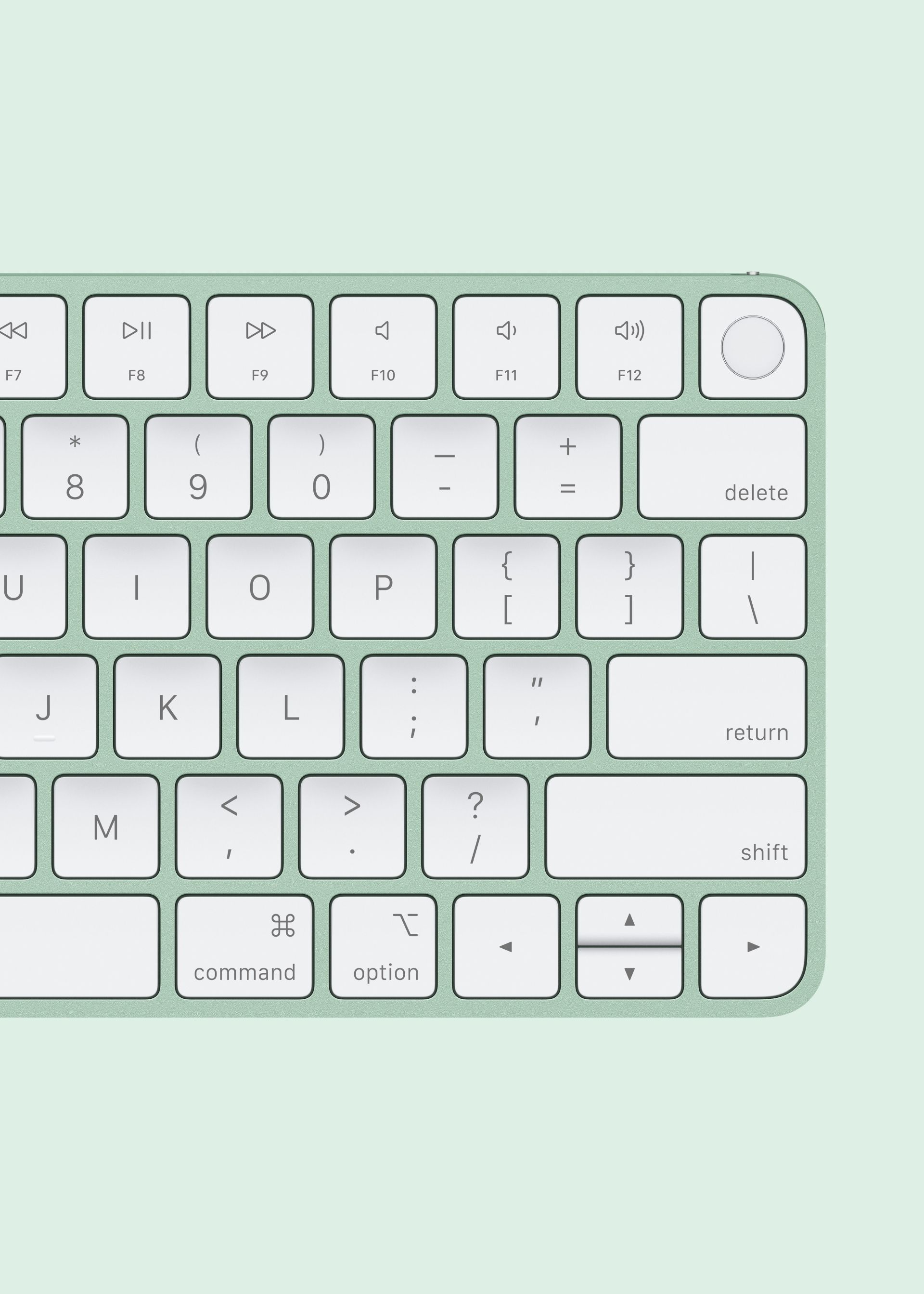 Apple's new Magic Keyboard from above