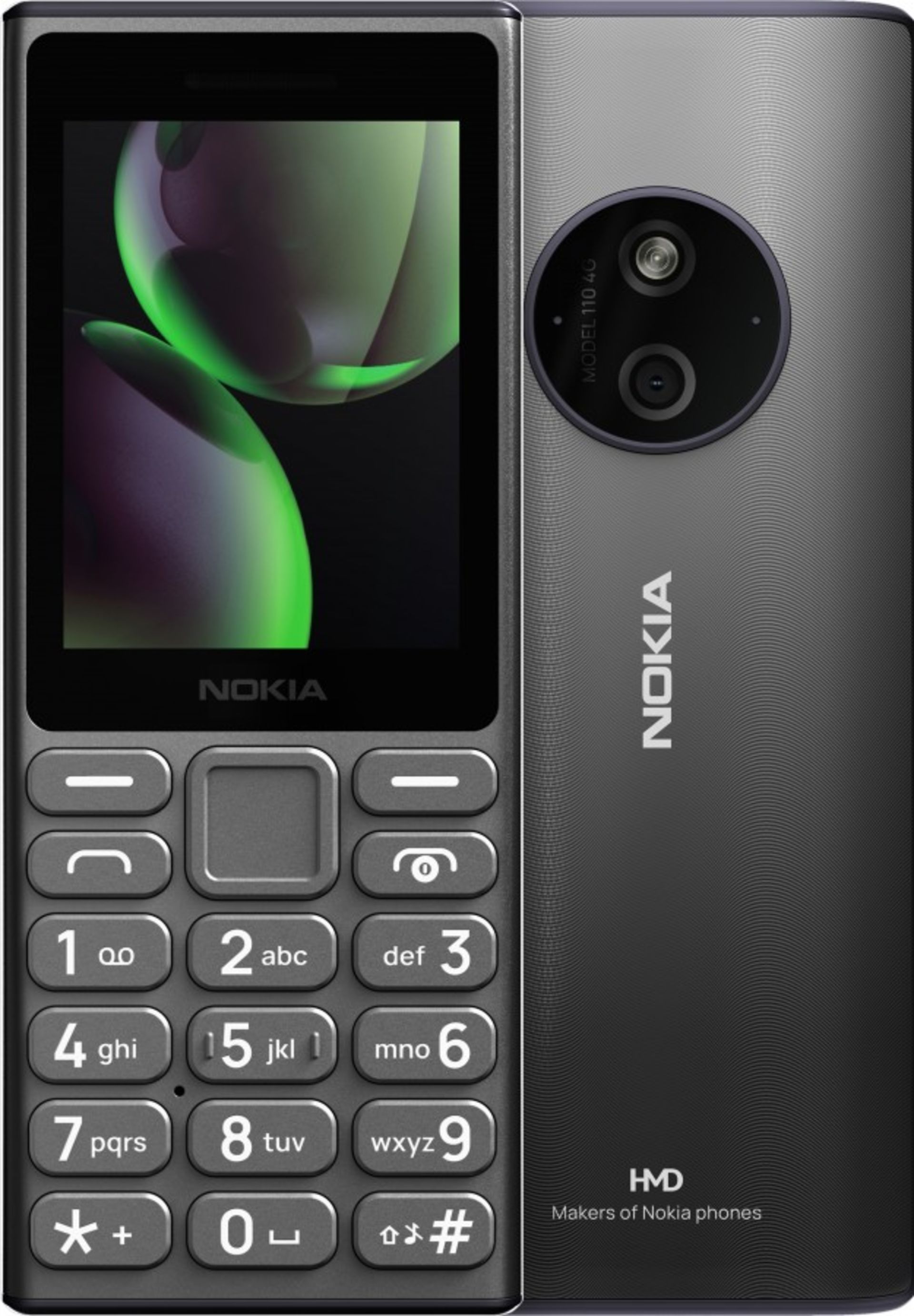 Nokia 110 4G 2024 black phone