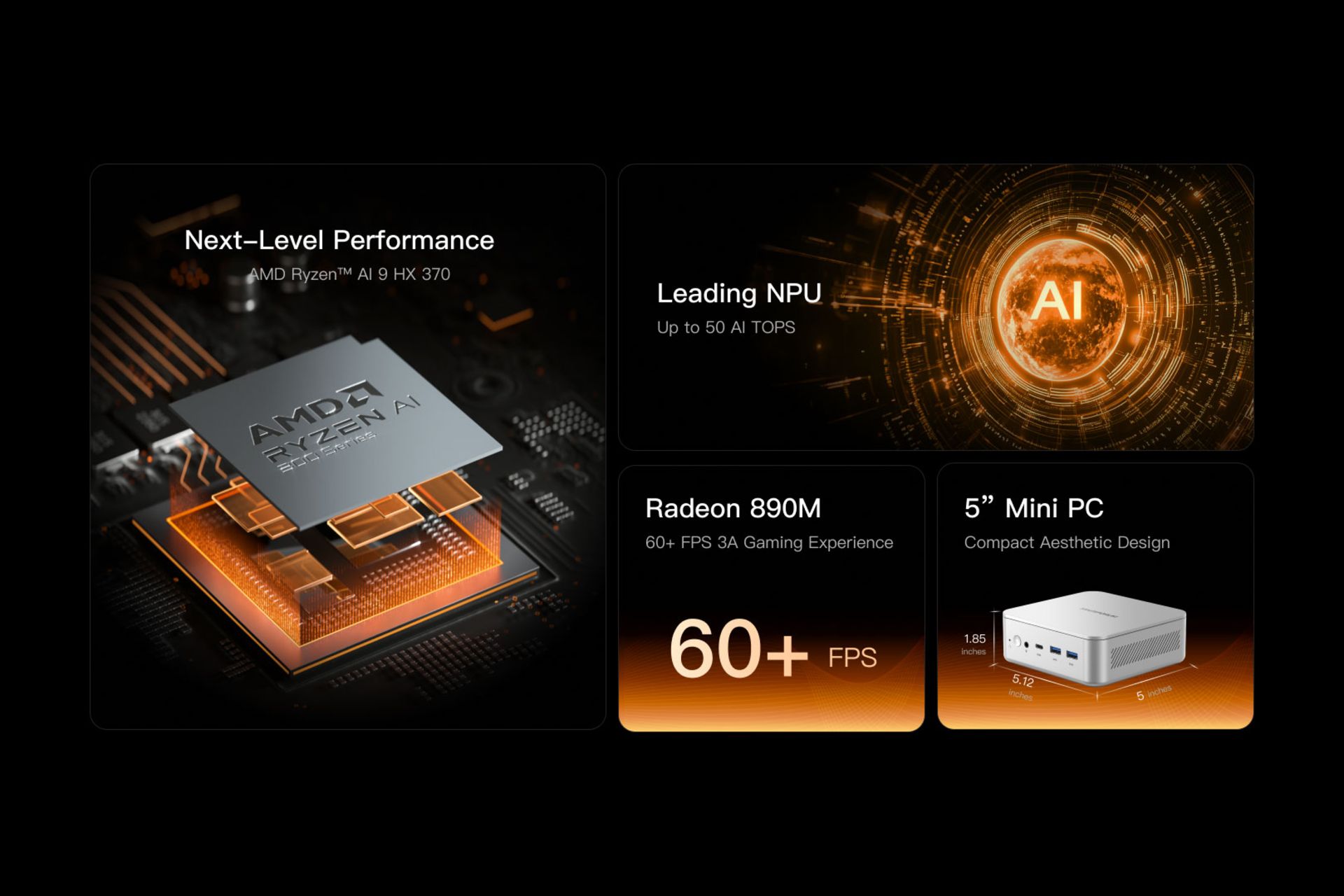 Mini PC hardware specifications Minisforum EliteMini Ai370 