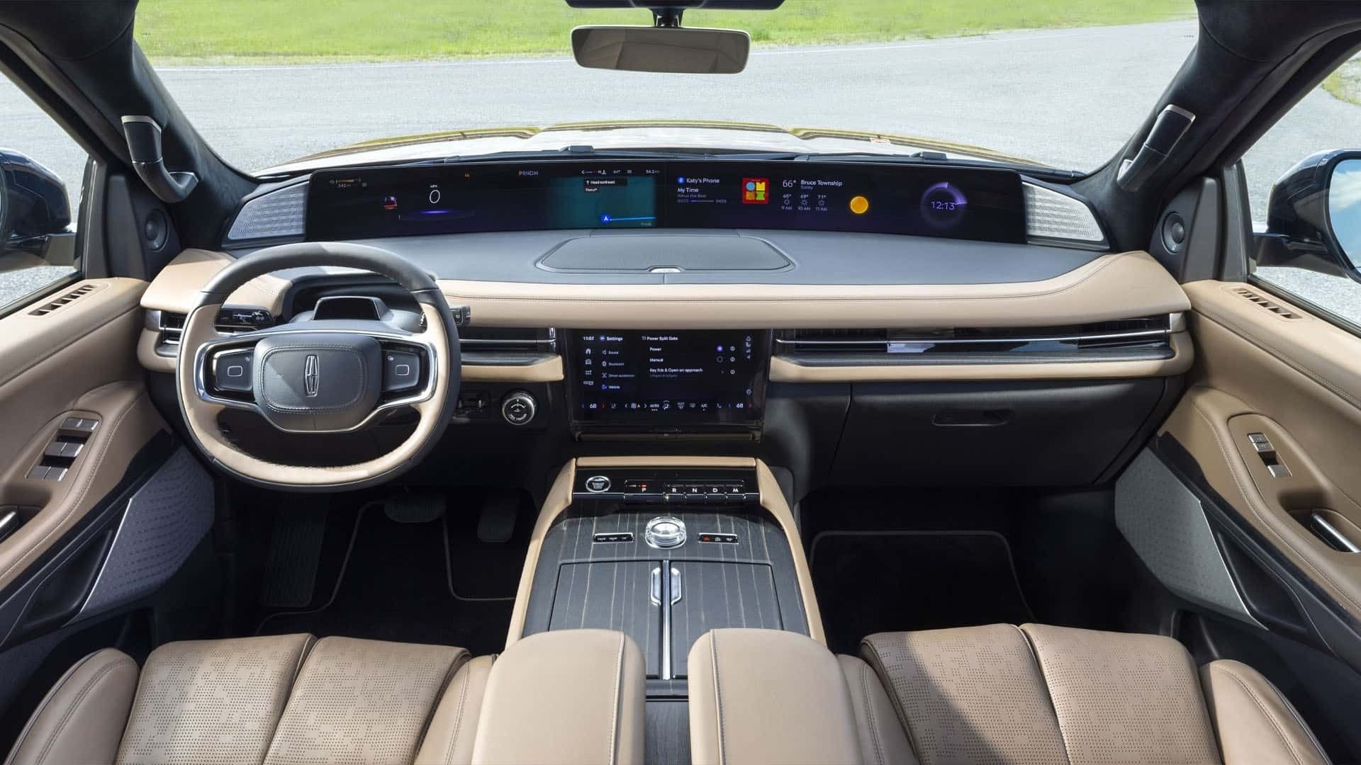 Interior view of Lincoln Navigator 2025 car