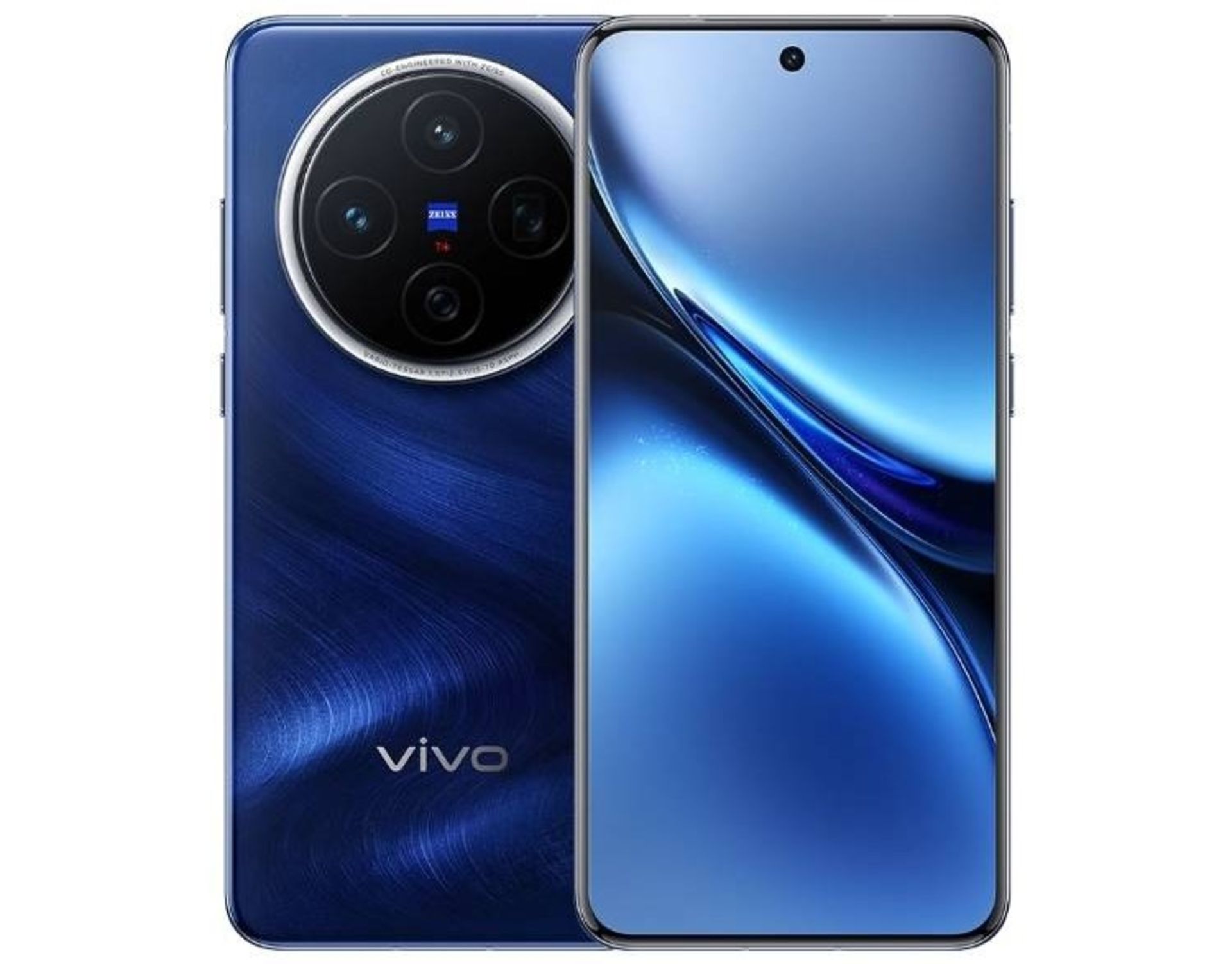 Back and front panels of Vivo X200 are blue