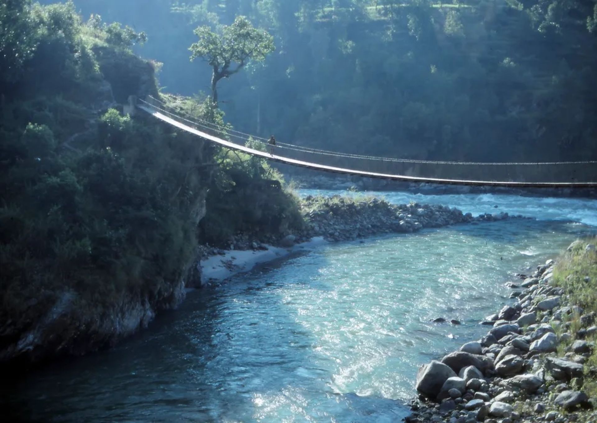 Aron River and a bridge over it