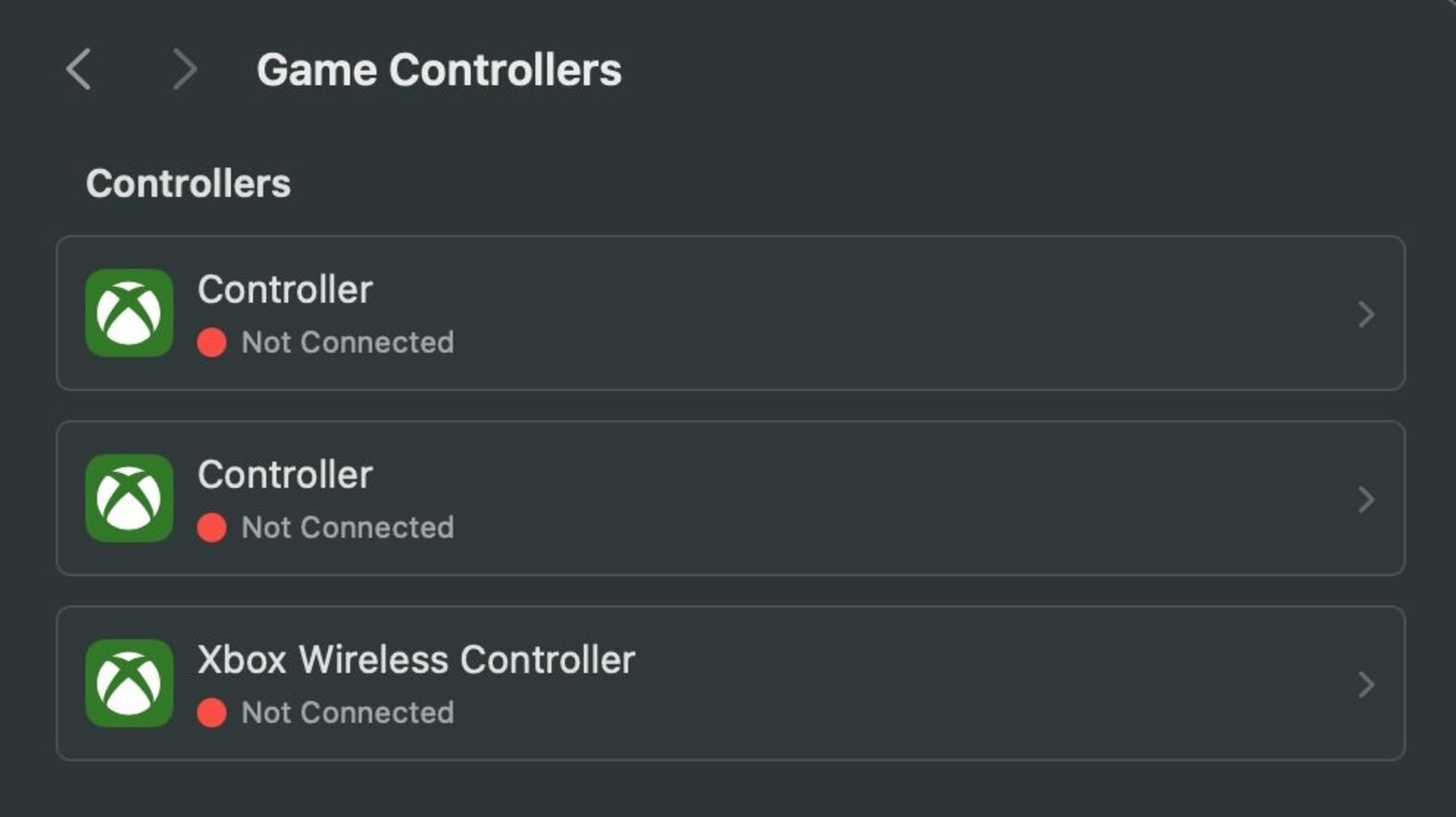 Connecting a wired Xbox controller to a Mac