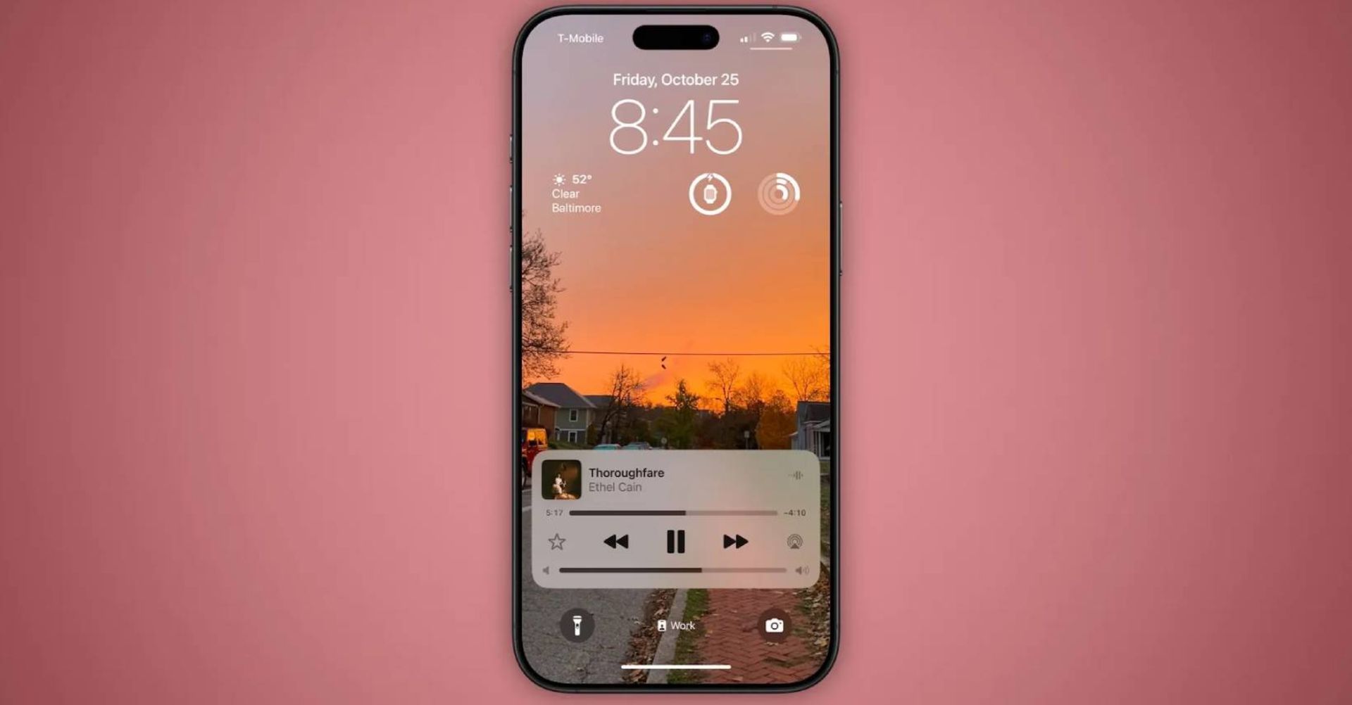 Sound slider settings on lock screen ios 18.2