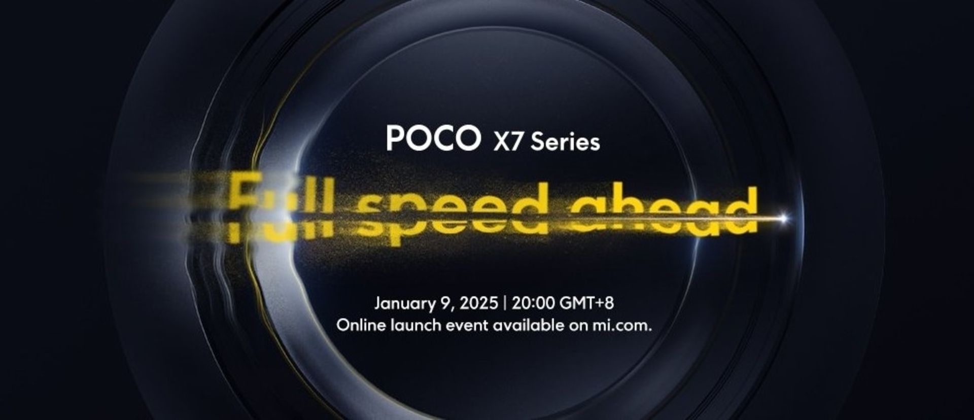 Poco X7 phone unveiling poster